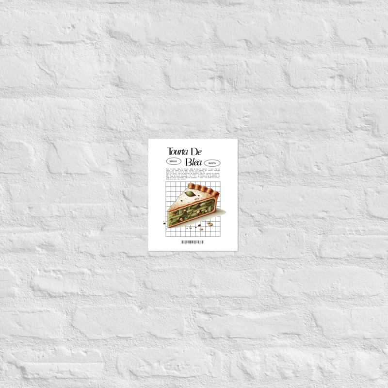 Affiche "Tourta de Blea" – Douceur Niçoise par Souleu & Baieta Affiche "Tourta de Blea" – Douceur Niçoise par Souleu & Baieta