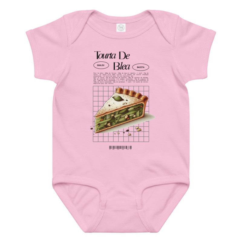 Body Bébé "Tourta de Blea" Une douceur Niçoise par Souleu & Baieta Body Bébé "Tourta de Blea" Une douceur Niçoise par Souleu & Baieta