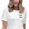 T-shirt Femme Tourta de Blea – Une douceur niçoise avec broderie "Souleu & Baieta"