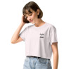 Crop top Tourta de Blea – Une douceur niçoise avec broderie "Souleu & Baieta"