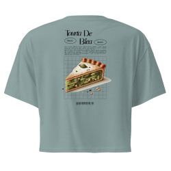 Crop top Tourta de Blea – Une douceur niçoise avec broderie "Souleu & Baieta"