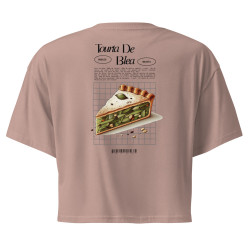 Crop top Tourta de Blea – Une douceur niçoise avec broderie "Souleu & Baieta"