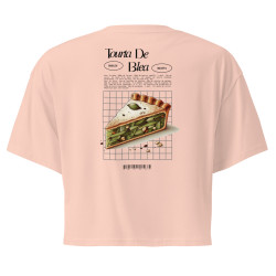 Crop top Tourta de Blea – Une douceur niçoise avec broderie "Souleu & Baieta"