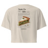 Crop top Tourta de Blea – Une douceur niçoise avec broderie "Souleu & Baieta"