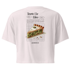 Crop top Tourta de Blea – Une douceur niçoise avec broderie "Souleu & Baieta"