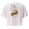 Crop top Tourta de Blea – Une douceur niçoise avec broderie "Souleu & Baieta"