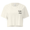 Crop top Tourta de Blea – Une douceur niçoise avec broderie "Souleu & Baieta"