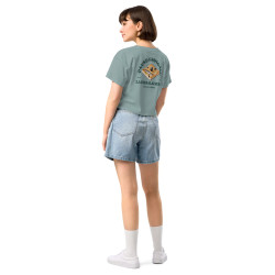 Crop top "La Pissaladièra - Pause Fringale" avec broderie Souleu & Baieta