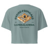 Crop top "La Pissaladièra - Pause Fringale" avec broderie Souleu & Baieta
