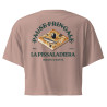 Crop top "La Pissaladièra - Pause Fringale" avec broderie Souleu & Baieta