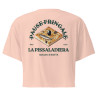 Crop top "La Pissaladièra - Pause Fringale" avec broderie Souleu & Baieta