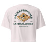 Crop top "La Pissaladièra - Pause Fringale" avec broderie Souleu & Baieta