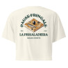 Crop top "La Pissaladièra - Pause Fringale" avec broderie Souleu & Baieta