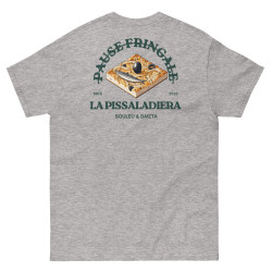 T-shirt "La Pissaladièra - Pause Fringale" avec broderie Souleu & Baieta