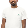 T-shirt "La Pissaladièra - Pause Fringale" avec broderie Souleu & Baieta
