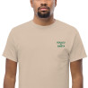 T-shirt "La Pissaladièra - Pause Fringale" avec broderie Souleu & Baieta