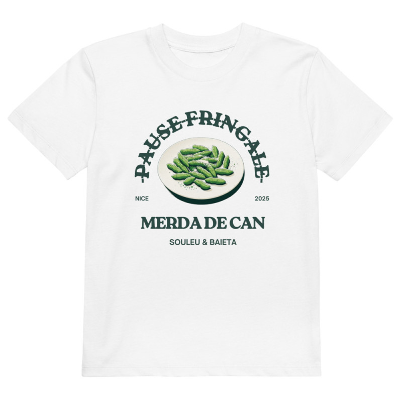 T-shirt enfant "Merda de Can – Pause Fringale" La cuisine Niçoise T-shirt enfant "Merda de Can – Pause Fringale" La cuisine Niçoise