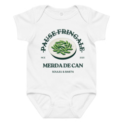 Body bébé  "Merda de Can – Pause Fringale" la cuisine Niçoise