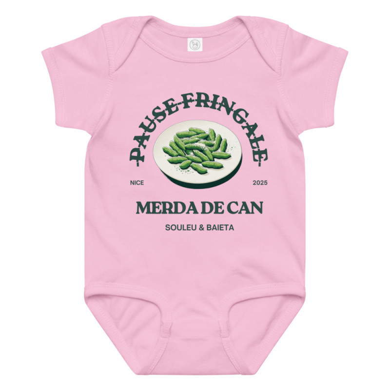 Body bébé "Merda de Can – Pause Fringale" la cuisine Niçoise Body bébé "Merda de Can – Pause Fringale" la cuisine Niçoise