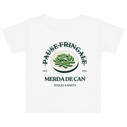T-shirt bébé "Merda de Can – Pause Fringale" La cuisine Niçoise