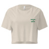 Crop top "Merda de Can – Pause Fringale" avec broderie "Souleu & Baieta"