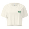 Crop top "Merda de Can – Pause Fringale" avec broderie "Souleu & Baieta"