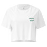 Crop top "Merda de Can – Pause Fringale" avec broderie "Souleu & Baieta"