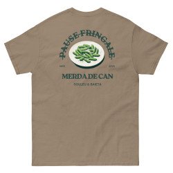 T-shirt "Merda de Can – Pause Fringale" avec broderie "Souleu & Baieta"