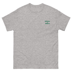 T-shirt "Merda de Can – Pause Fringale" avec broderie "Souleu & Baieta"