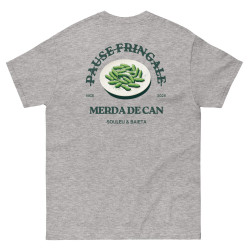 T-shirt "Merda de Can – Pause Fringale" avec broderie "Souleu & Baieta"