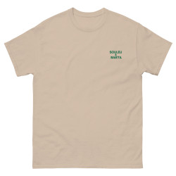 T-shirt "Merda de Can – Pause Fringale" avec broderie "Souleu & Baieta"