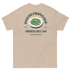 T-shirt "Merda de Can – Pause Fringale" avec broderie "Souleu & Baieta"