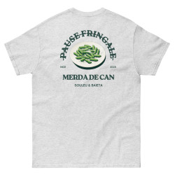T-shirt "Merda de Can – Pause Fringale" avec broderie "Souleu & Baieta"