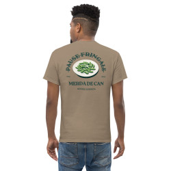 T-shirt "Merda de Can – Pause Fringale" avec broderie "Souleu & Baieta"