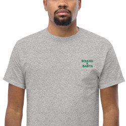T-shirt "Merda de Can – Pause Fringale" avec broderie "Souleu & Baieta"