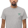T-shirt "Merda de Can – Pause Fringale" avec broderie "Souleu & Baieta"