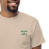 T-shirt "Merda de Can – Pause Fringale" avec broderie "Souleu & Baieta"