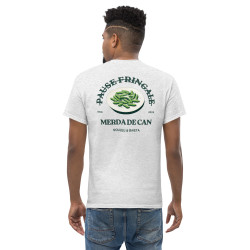 T-shirt "Merda de Can – Pause Fringale" avec broderie "Souleu & Baieta"
