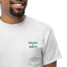 T-shirt "Merda de Can – Pause Fringale" avec broderie "Souleu & Baieta"