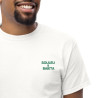 T-shirt "Merda de Can – Pause Fringale" avec broderie "Souleu & Baieta"