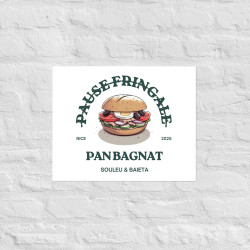 Affiche “Pan Bagnat – Pause Fringale” version Bistrot