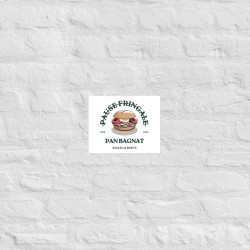 Affiche “Pan Bagnat – Pause Fringale” version Bistrot