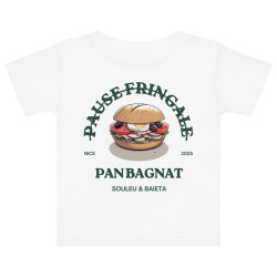 T-shirt Bébé “Pan Bagnat – Pause Fringale” | Style bistrot