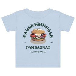 T-shirt Bébé “Pan Bagnat – Pause Fringale” | Style bistrot
