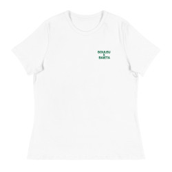 T-shirt Femme “Pan Bagnat – Pause Fringale” | Style Bistrot avec broderie “Souleu & Baieta”