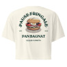 Crop Top “Pan Bagnat – Pause Fringale” | Style bistrot avec broderie “Souleu & Baieta”