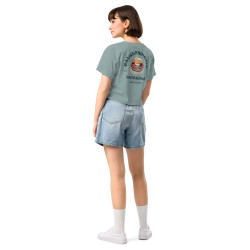 Crop Top “Pan Bagnat – Pause Fringale” | Style bistrot avec broderie “Souleu & Baieta”
