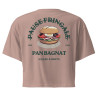 Crop Top “Pan Bagnat – Pause Fringale” | Style bistrot avec broderie “Souleu & Baieta”