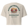 Crop Top “Pan Bagnat – Pause Fringale” | Style bistrot avec broderie “Souleu & Baieta”