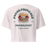 Crop Top “Pan Bagnat – Pause Fringale” | Style bistrot avec broderie “Souleu & Baieta”